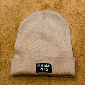 Zara Light Tan Knit Beanie